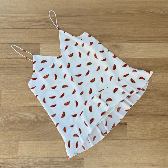 Watermelon Print Ruffle Top - Picture 3 of 5